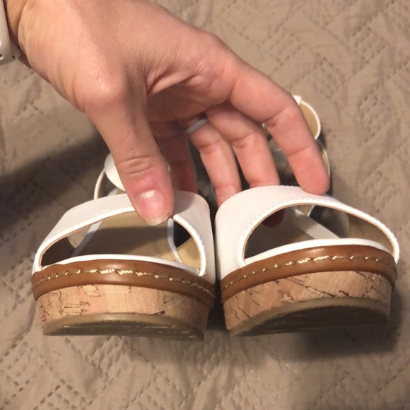 CL by Laundry White Cork Wedge Sandals - Picture 7 of 8